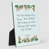 Aanmoediging van bijbelversen Art - Jeremiah 29:11 Fotoplaat (Zijkant)