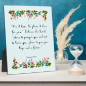 Aanmoediging van bijbelversen Art - Jeremiah 29:11 Fotoplaat (Zijkant)