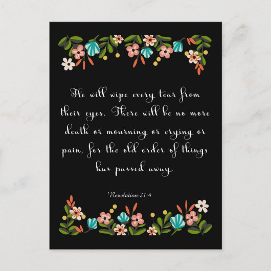 Aanmoediging van Bijbelverzen Kunst - Openbaring 2 Briefkaart (Voorkant)