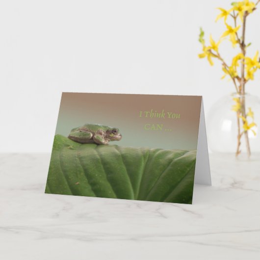 Aanmoediging van boomkikkers, denk ik dat je dat k kaart (Gele Bloem)