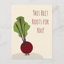Aanmoediging van Cartoon Cute Beet | BRIEFKAART
