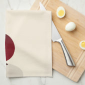 Aanmoediging van Cartoon Cute Beet | Keukenhanddoe Theedoek (Quarter Fold)