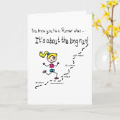 Aanmoediging van de hardloper kaart (Gele Bloem)