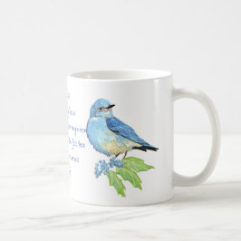 Aanmoediging van de Schrift Mattheüs 6:26, Vogels Koffiemok