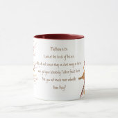 Aanmoediging van de Schrift Mattheüs 6:26, Vogels Mok (Midden)