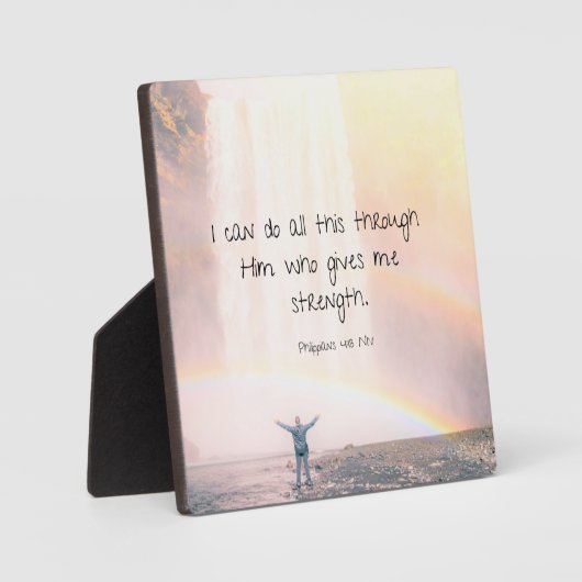 Aanmoediging van de waterval van het Bijbelse Cita Fotoplaat (Voorkant)