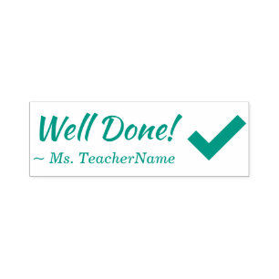 Aanmoediging van "Goed gedaan!" Educator Rubber St Zelfinktende Stempel