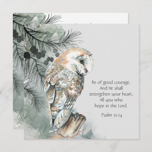 Aanmoediging van Inspirerend Bijbelscripts (Voorkant / Achterkant)