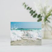 Aanmoediging van Jesaja Bijbelvers Briefkaart (Staand voorkant)