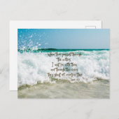 Aanmoediging van Jesaja Bijbelvers Briefkaart (Voorkant / Achterkant)