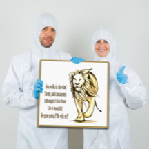 Aanmoediging van "Lion loop in de wind"