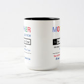 Aanmoediging van Mok met tweetone koffie (Center)