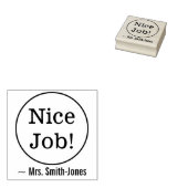 Aanmoediging van "Mooie baan!" Leraar Rubber Stamp Rubberstempel (Gestempeld)
