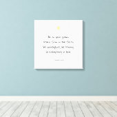 Aanmoediging van Motivatie geloof Bijbelvers citaa Canvas Afdruk (Insitu (Houten vloer))