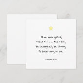 Aanmoediging van Motivatie geloof Bijbelvers citaa Feestdagenkaart (Voorkant / Achterkant)