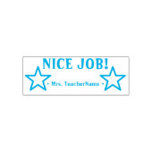 Aanmoediging van "NICE JOB!" + Aangepaste aanspree Zelfinktende Stempel (Design)