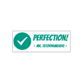 Aanmoediging van "Perfectie!" Feedback Rubberstemp Zelfinktende Stempel (Design)