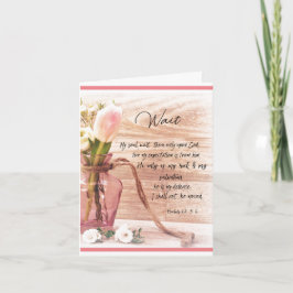 Aanmoediging van Psalmen Bijbelvers Kaart