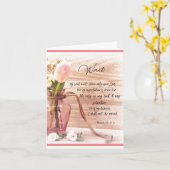 Aanmoediging van Psalmen Bijbelvers Kaart (Gele Bloem)