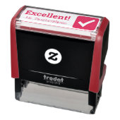 Aanmoediging van "Uitstekend!" + Aangepaste lerare Zelfinktende Stempel (Product)