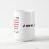 Aanmoediging van verandering 2024 Amerikaanse pres Koffiemok (Center)