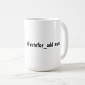 Aanmoediging van verandering 2024 Amerikaanse pres Koffiemok (Voorkant rechts)