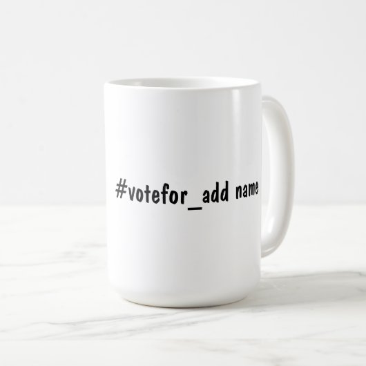 Aanmoediging van verandering 2024 Amerikaanse pres Koffiemok (Voorkant rechts)