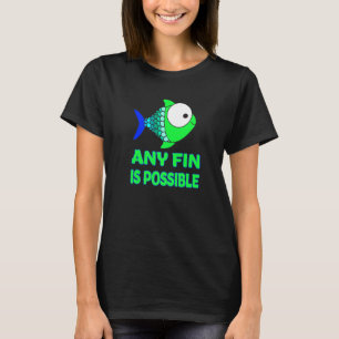 Aanmoediging van vispun t-shirt
