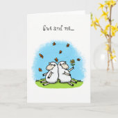 Aanmoediging van vriendschapskaarten, schattige ca kaart (Gele Bloem)