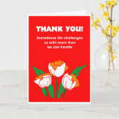 Aanmoediging van zoet inspirerend kaart (Gele Bloem)