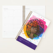 Aanmoediging van zwarte vrouwen natuurlijke haar W Planner (Display)
