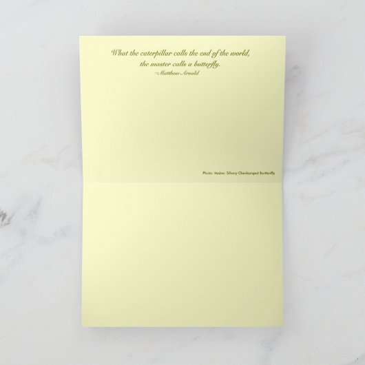 Aanmoediging/verlies Kaart-met offerte Kaart (Binnen)