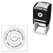 Aanmoediging Volg de instructies van de leraren Zelfinktende Stempel (In situ)