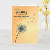 Aanmoediging voor 12 Step Recovery Paardenbloem Kaart (Gele Bloem)