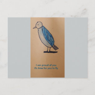 Aanmoediging voor ansichtkaart briefkaart
