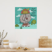 Aanmoediging voor april-douches brengen mei bloeme poster (Keuken)