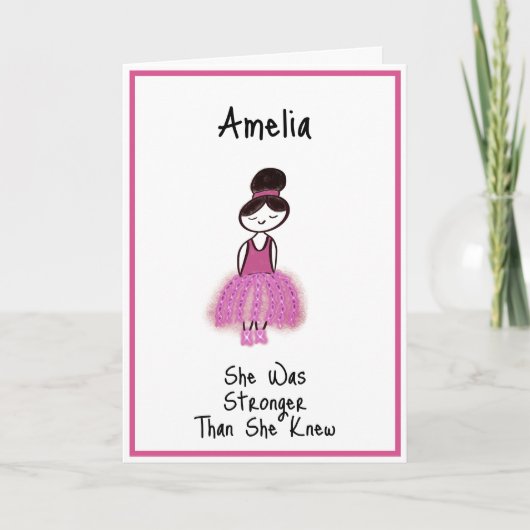 Aanmoediging voor borstkanker kaart (Voorkant)