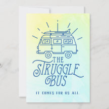 Aanmoediging voor de Struggle Bus Kaart
