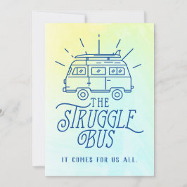 Aanmoediging voor de Struggle Bus Kaart