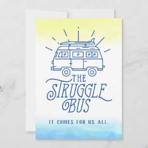 Aanmoediging voor de Struggle Bus Kaart