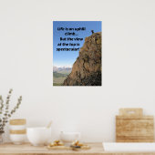 Aanmoediging voor de uitdagingen van het leven poster (Keuken)
