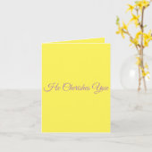 Aanmoediging voor een gebroken hart. kaart (Gele Bloem)