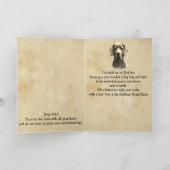 Aanmoediging voor Fun Great Dane Sending Love Card Kaart (Binnen)