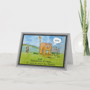 Aanmoediging voor grappige Humor kat dog U kunt di Kaart