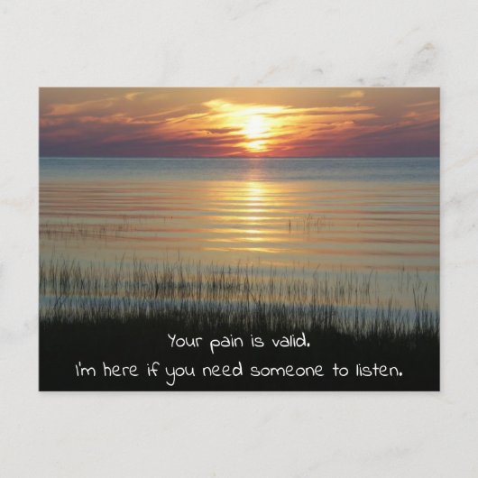 Aanmoediging voor iemand die mij is briefkaart (Voorkant)