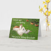 Aanmoediging voor kanker in dalende richting kaart (Gele Bloem)