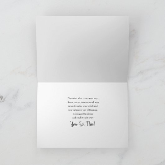 Aanmoediging voor kankerpatiënt, u hebt dit kaart (Binnen)