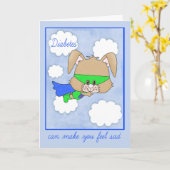 Aanmoediging voor Kind met Diabetes Kaart (Gele Bloem)