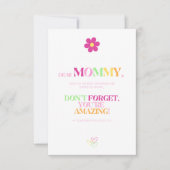 Aanmoediging voor nieuwe moeders unieke kleurrijke bedankkaart (Voorkant)