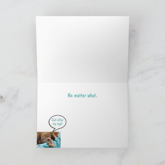 Aanmoediging voor ongebruikte kattenondersteuning kaart (Binnen)